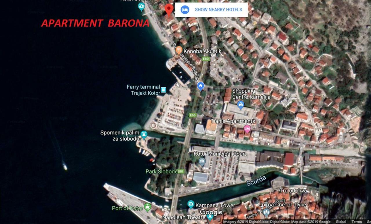 Apartment Barona Kotor Eksteriør billede
